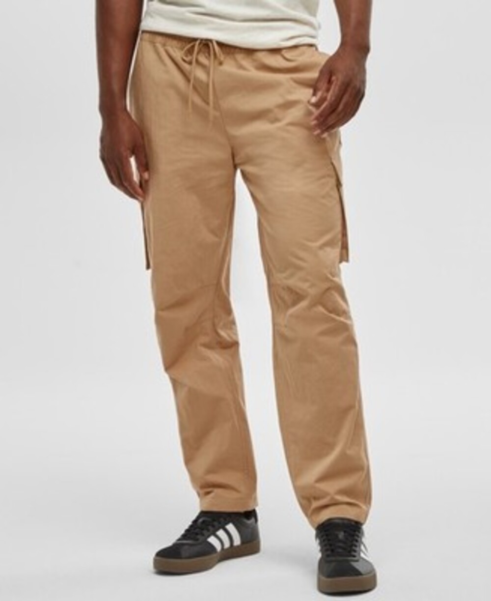 Mode of One Pull-On Elastic Waist Mid-Rise Cargo Pants Men's XL Tannin